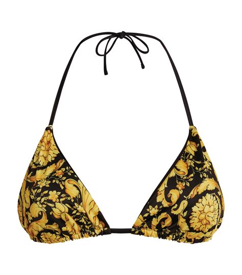 swimming suit versace|Versace bikini top.